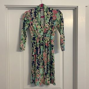 Lily Pulitzer 3/4 sleeve stretchy dress 💕💚